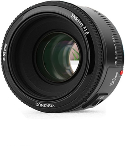 Spark YN50mm F1.8, Standard Prime Auto Focus Lens for Canon Full Frame SLR EF Mount Cameras Black Standard  Lens