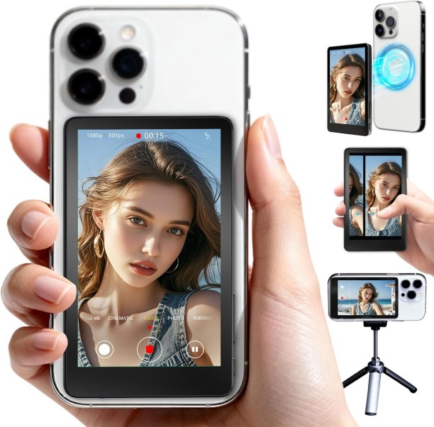Solala Vlog Selfie Monitor Screen for iPhone with Touch Screen Portrait  Lens