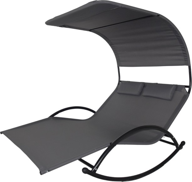 Outdoor Buddy - Wave Twin Lounger - Grey Chair