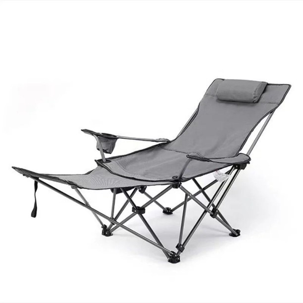 Decorum & Co Foldable Reclining Camping  with Footrest Foldable Chair