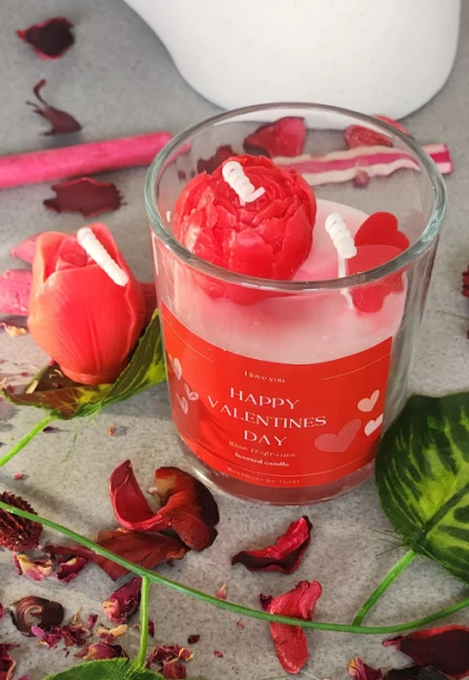Thabis Candles Valentines Day Red Rose Candle