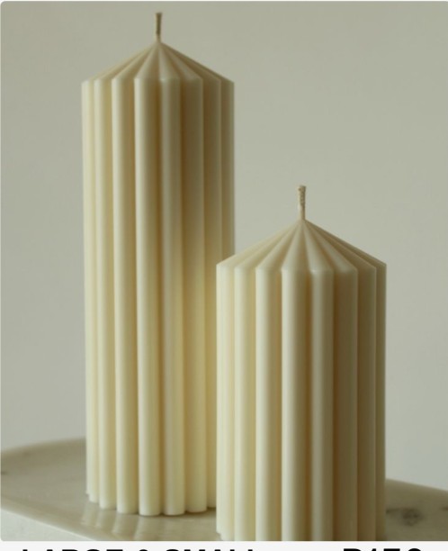 unbranded Thin Ribbed Pillar scented combo