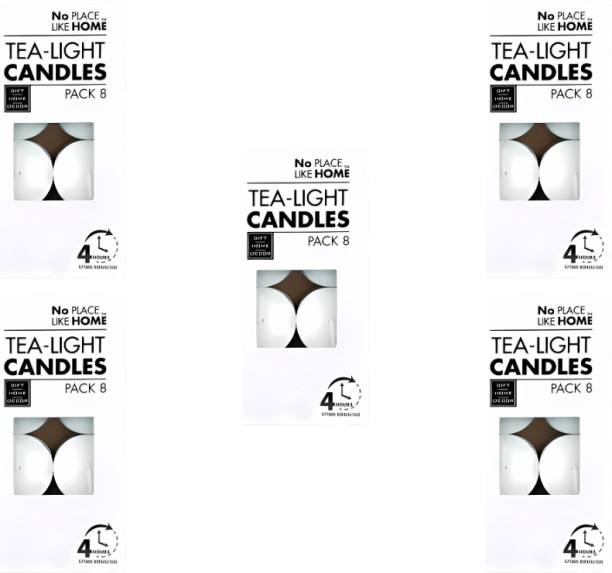 AZ Décor Candle Tea-Light White 3.5Cm Box-8