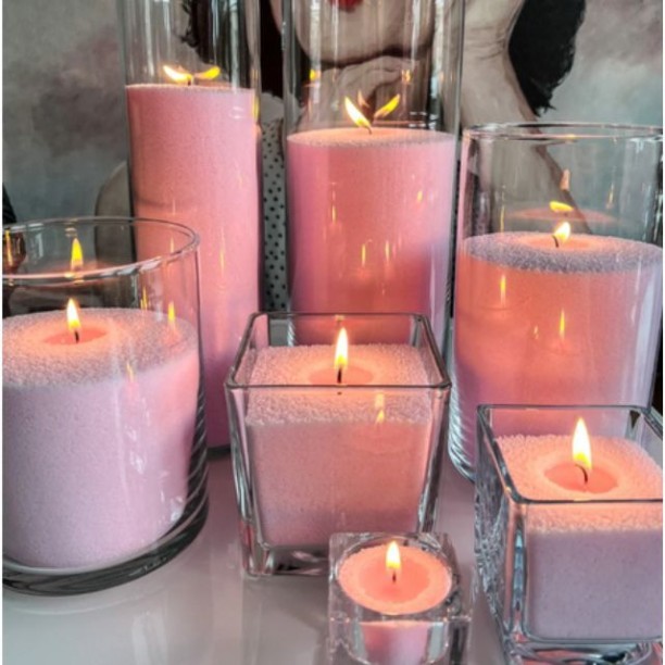 Sand Aura Pearled Sand Candle Wax -1000g Sun Berry Blush