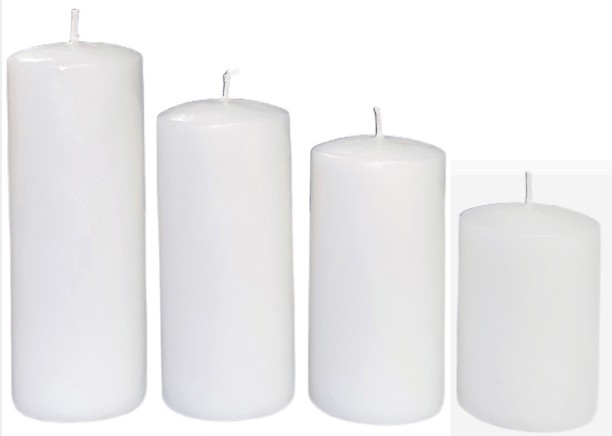 African Wax Pillar Candle Pillar Candle 70mm Diameter Set of 4