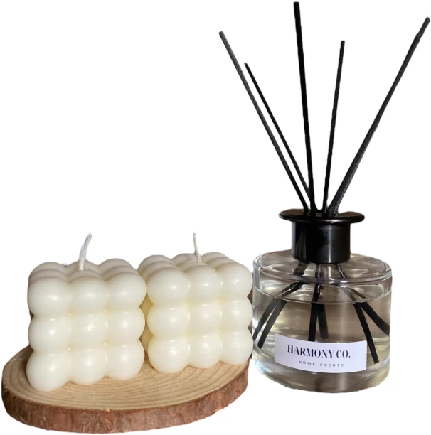 Harmony CO Home Scents Candle & reed diffuser set