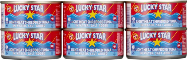 Lucky Star Light Meat Shredded Tuna in Water, Salt Added Sea Foods