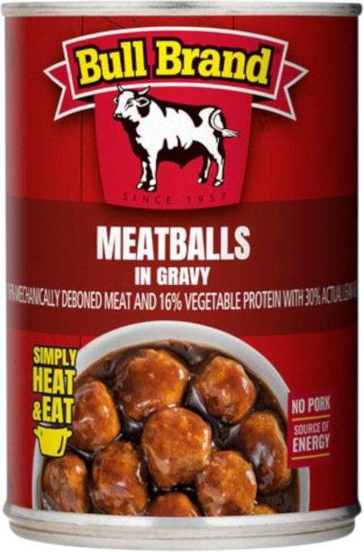 Bull Brand Meatballs In Gravy 400g x 6 Meat