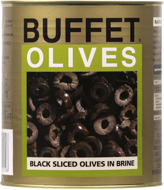 Buffet Black Sliced Olives Olives