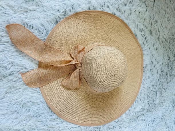 Women’s Round Straw Hat Visor Cap For Women