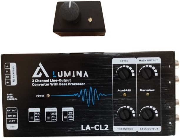 Lumina LA-CL2 Line Output Converter 2 Channel With Bass Processor Two Class A Car Amplifier