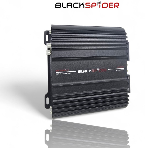 BlackSpider BSAR60.2 Rogue Series 6000W 2 Channel Two Class AB Car Amplifier