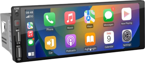 OLOEY 6.9 inch single tripod car MP5 player supports carplay single tripod car radio Mono Class A Car Amplifier