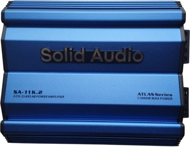 Solid Audio SA-11K.1 Atlas Series 11000 Watts 2 Channel Two Class AB Car Amplifier