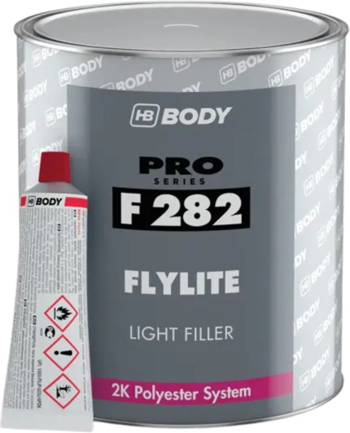 HB Body Flylite Light Filler F 282 Light Green Can Car Body Filler Putty