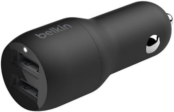 Belkin CCB001btBK BoostCharge Dual USB-A Car Charger 24 W Car Charger