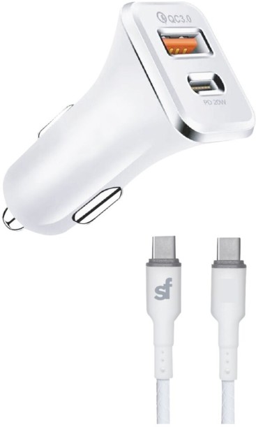 Superfly Sf Pd Car Charger With Type C Cable 38 W Car Charger