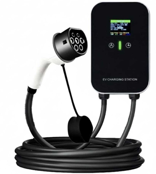 SAYFE 7KW 32amp Type 2 Wall Mount EV Charger, WiFi and Bluetooth 7000 W Car Charger