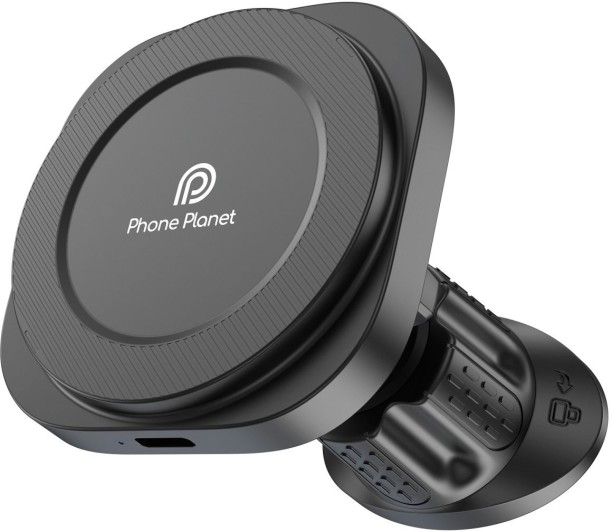 Phone Planet Wireless Charging Magnetic Vent Phone Holder with adjustable Hook Car Mobile Holder