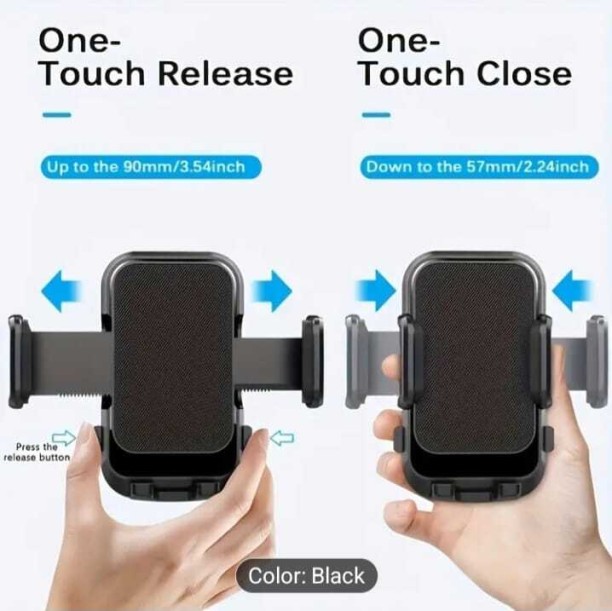 Generic Soft PVC 360-Degree Rotation 270-Degree Head Rotation Car Mobile Holder