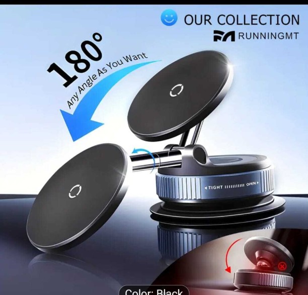 K007S Vacuum Suction Wireless Charging Car Mobile Holder