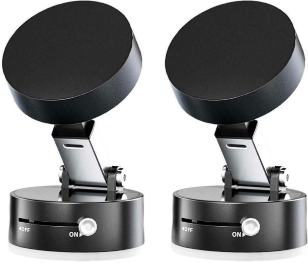 HappyDeals Pack of 2 Retractable Magnetic Phone Mount - Aluminum Alloy Car/Home Holder, Waterproof & Adjustable Car Mobile Holder