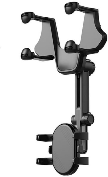 Generic Car Mobile Phone 360 Rotating Retractable Rearview Mirror Car Mobile Holder