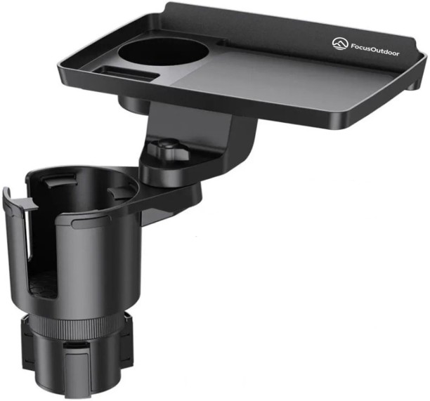 FocusOutdoor Car Cup Holder & Rotating Tray Table Car Mobile Holder
