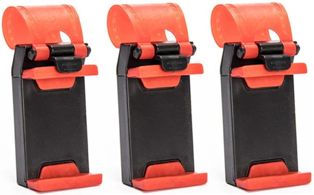 LAHDEK 1/2/3pcsCar Phone Holder Car Steering Wheel Holder Bike Clip Mount Mobile Phone Stand For All Phone Navigation Car Mount Bracket Car Mobile Holder