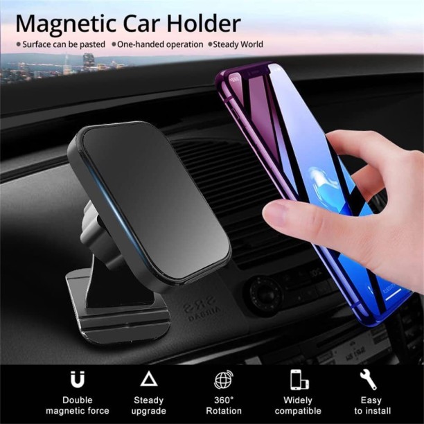 Super Electronics Ananas AS-50498 Dashboard Magnetic Mobile Holder 360 Degree Rotation Car Mobile Holder