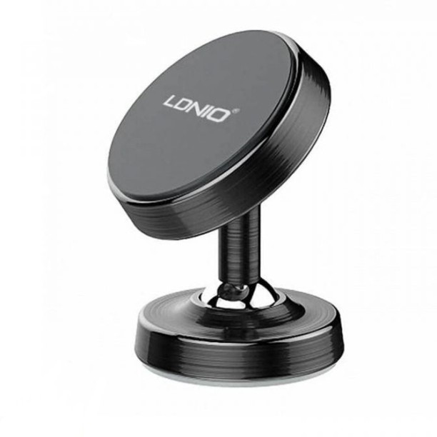 Ldnio Dashboard Magnetic Car Phone Holder For 4.5 To 7 Inch Phones With 360 Degrees Rotation. MG08 Black Car Mobile Holder
