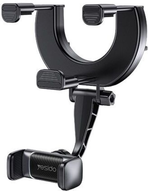 YESIDO Vehicle Rear View Mirror Phone Holder 360 Degree Rotatable C193 Car Mobile Holder