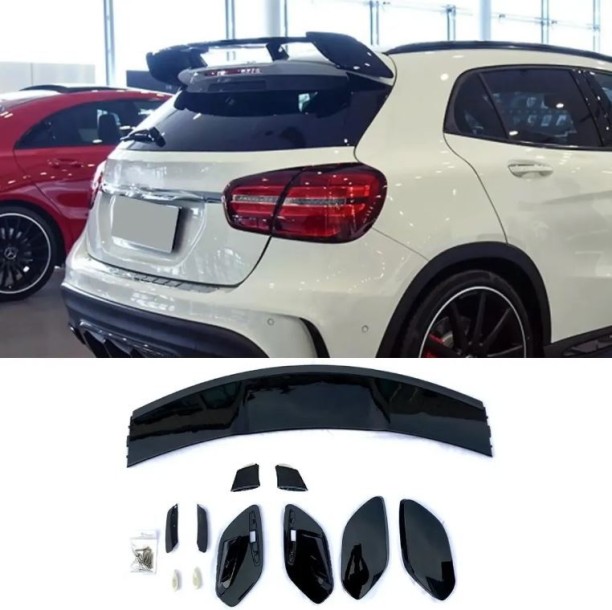 Rear Roof Wing for Mercedes Benz GLA Polypropylene Car Door Bumper Guard