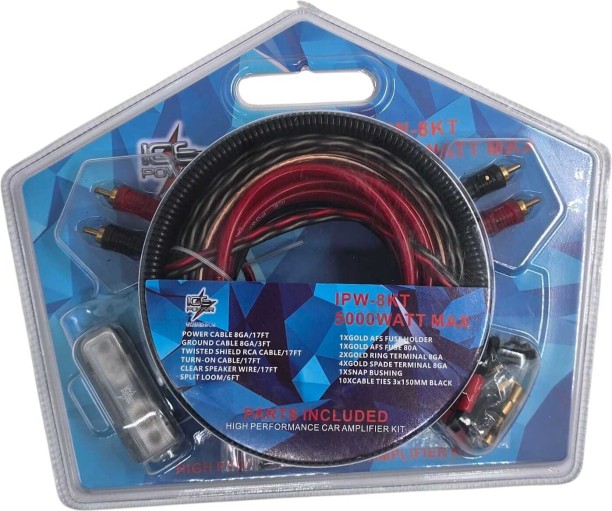 ICE POWER AMP KIT 5000W MAX v1.0 Car Bluetooth Device with Transmitter, 3.5mm Connector, FM Transmitter