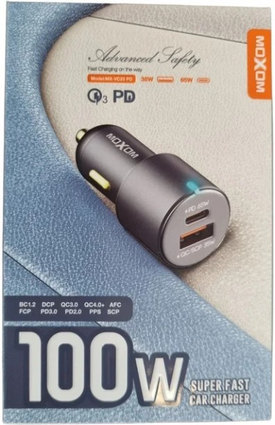 MOXOM v1.0 Car Bluetooth Device with Charger