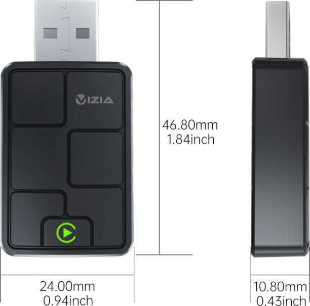 Vizia v5.0 Car Bluetooth Device with Adapter Dongle, Transmitter