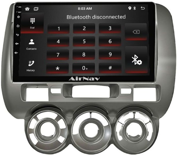 AirNav Android Bundle High Spec Android Wireless CarPlay Android Auto Compatible with Honda Jazz Car Stereo
