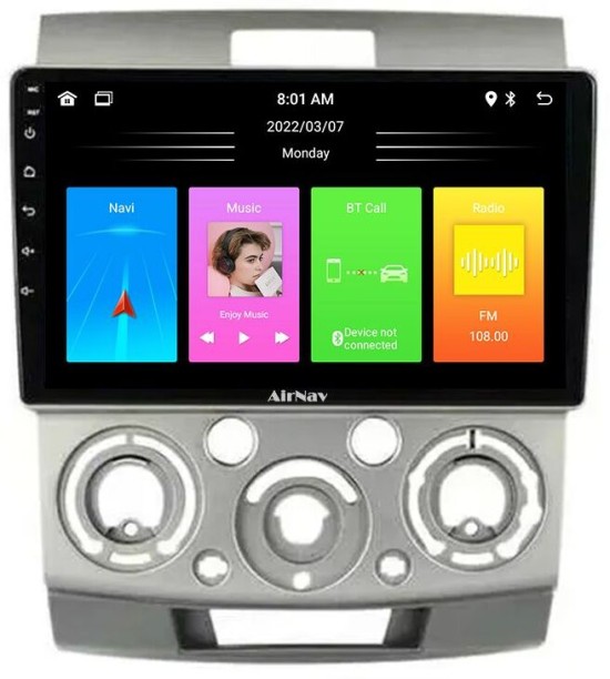 AirNav Ford Ranger BT50 High Spec Android Bundle Wireless Carplay Android Auto Car Stereo