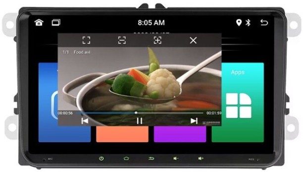 Renzo Auto 13 IPS Radio Wireless CarPlay Compatible With Ford Focus 2008-2011 Car Stereo