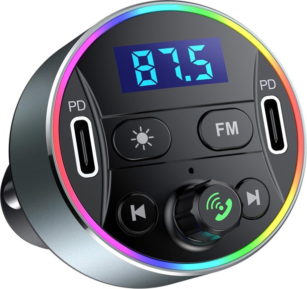 Milky Way Dual PD 40W Type-C USB Car Charger Bluetooth Car Adapter Car Stereo