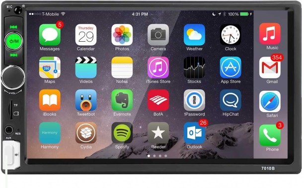 P Concepts 7030 Car Stereo Double Din Car Radio 7 Inch MP5 Player HD Touch Screen Car Stereo