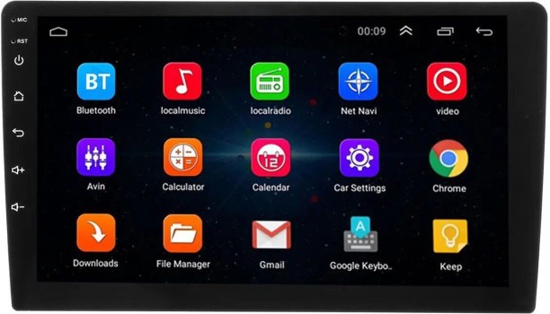 GL 9-Inch Android 2 DIN Car Radio with GPS – Touchscreen Multimedia Player with Bluetooth, WiFi & USB Car Stereo