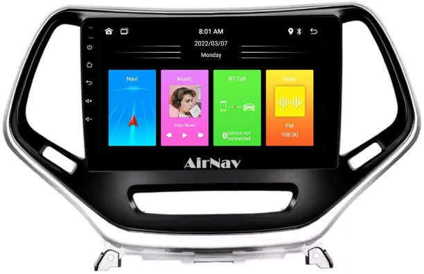 AirNav Jeep Cherokee Android Radio Bundle High Spec Wireless CarPlay & Android Auto Car Stereo