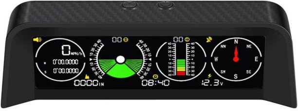Solala Car Inclinometer for Off-Road Driving Digital GPS Speedometer HUD, Multi-Functional Head Up Display, Pitch & Roll Angle/Slope Meter/Level Tilt Gauge Car Stereo