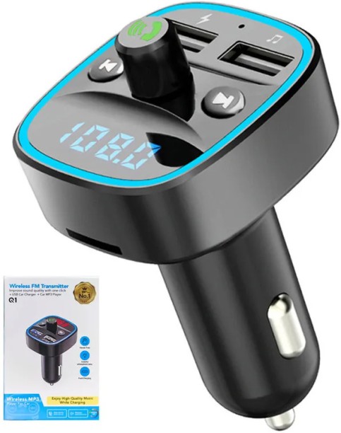 HGS Bluetooth FM Transmitter Car Adapter – Car MP3 Player Car Stereo