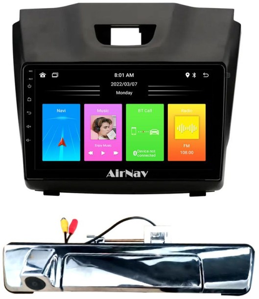 AirNav Isuzu D-Max 4GB Tailgate Camera Android Radio Bundle with Wireless CarPlay & Android Auto Car Stereo