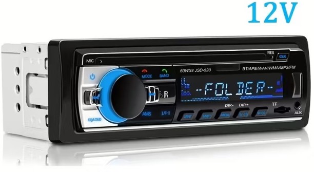 HIPPCRON 1-DIN Car Stereo with Wireless, MP3 Player, 60W 4-Speaker System, LCD Touch-like Display, Steering Wheel Control Car Stereo