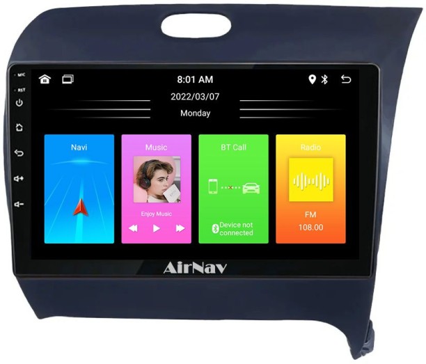 AirNav Kia Koup 2013-2022 Android Radio Bundle High Spec Wireless CarPlay & Android Auto + Reverse Camera Car Stereo