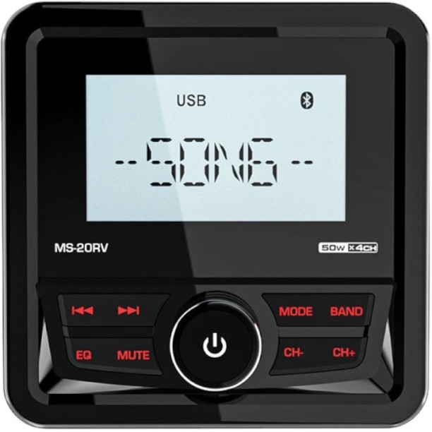 MarineTech MS-20RV 2.8inch Waterproof Outdoor Media Player with Bluetooth Car Stereo