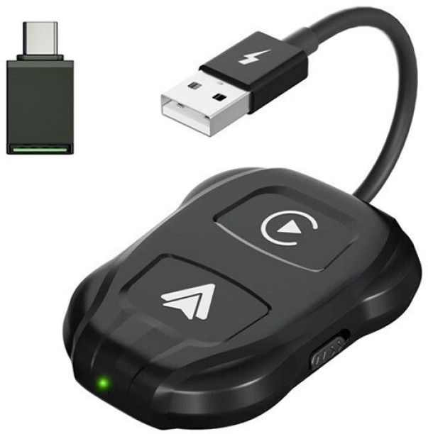 Happyfun Wireless CarPlay & Android Auto Adapter, Car Navigation Dongle Car Stereo